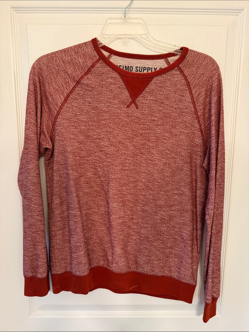 Mossimo Supply Co. Marled Red Crewneck Sweater